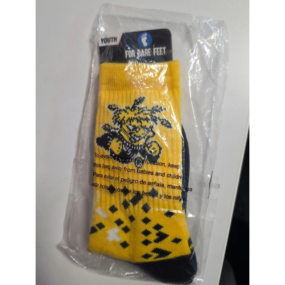 Boys For Bare Feet Socks Yellow Black Wichita State‎ Shockers One Size